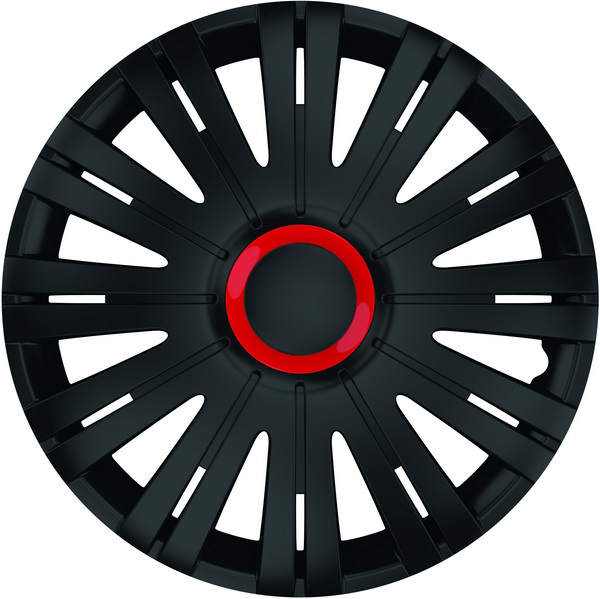 SET CAPACE ROTI 16` NEGRE CU INEL ROSU ACTIVE Cod producator: 78634