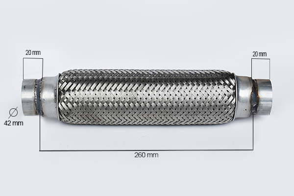 RACORD FLEXIBIL INNER & OUTER BRAID (B) 42X260 MM 33734