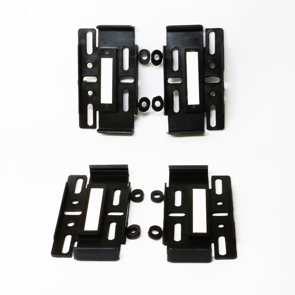 SUPORT NUMAR INMATRICULARE MEGA DRIVE FARA RAME SET 4 BUC (FATA + SPATE) NEGRU