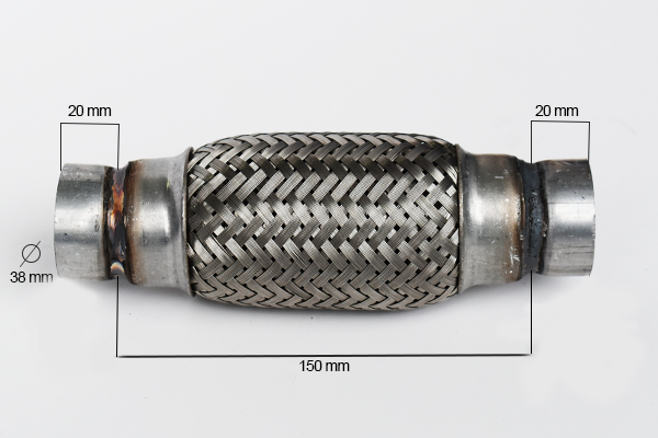 RACORD FLEXIBIL INNER & OUTER BRAID (B) 38X150 MM 33732