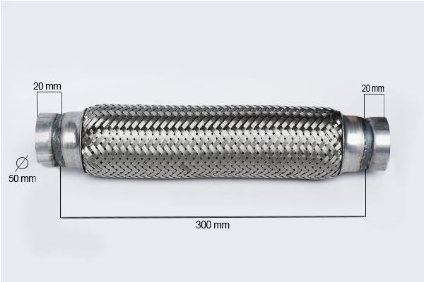 RACORD FLEXIBIL OUTER BRAID (A) 50X300 MM : 33747