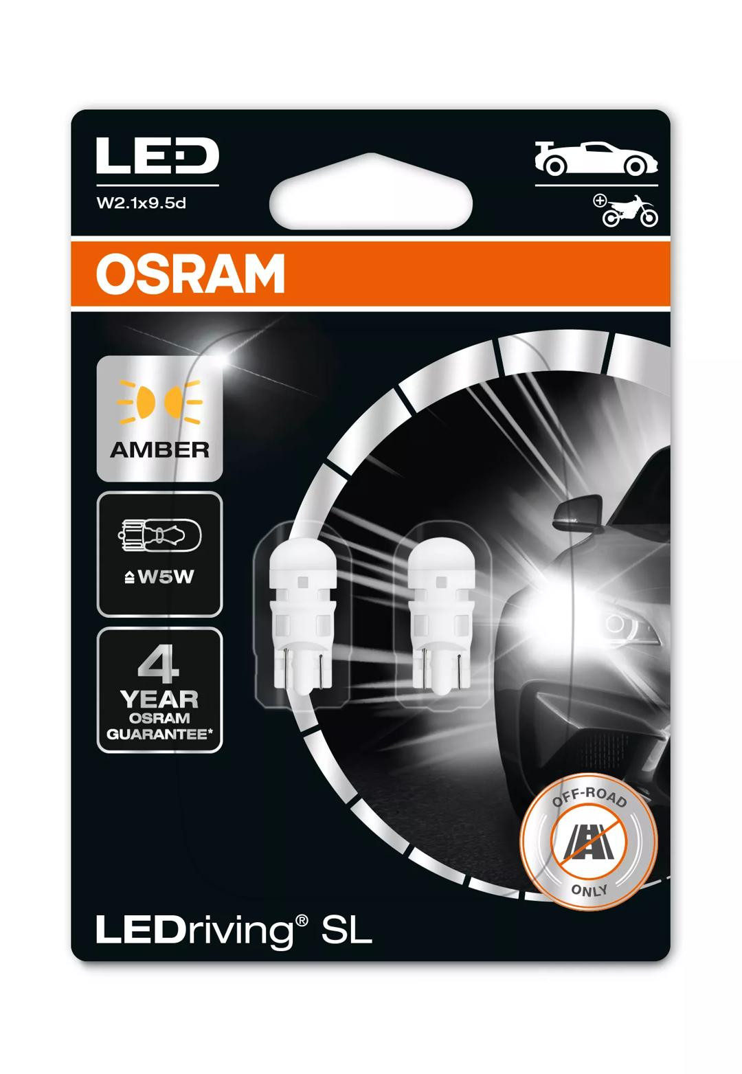 Bec Led Osram Night Breaker W5W W2.1×9.5d