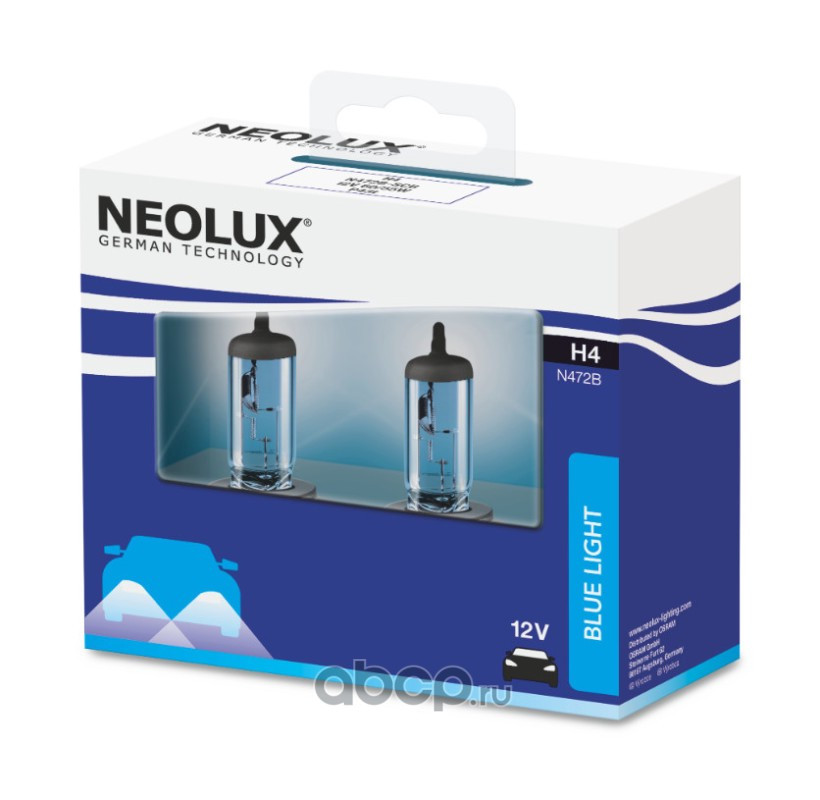 Bec Neolux Blue Light H4 12V 60/55W P43t